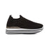 Sneakers slip-on nere da donna con dettaglio laminato e maxi-suola Lora Ferres, Donna, SKU w013000225, Immagine 0